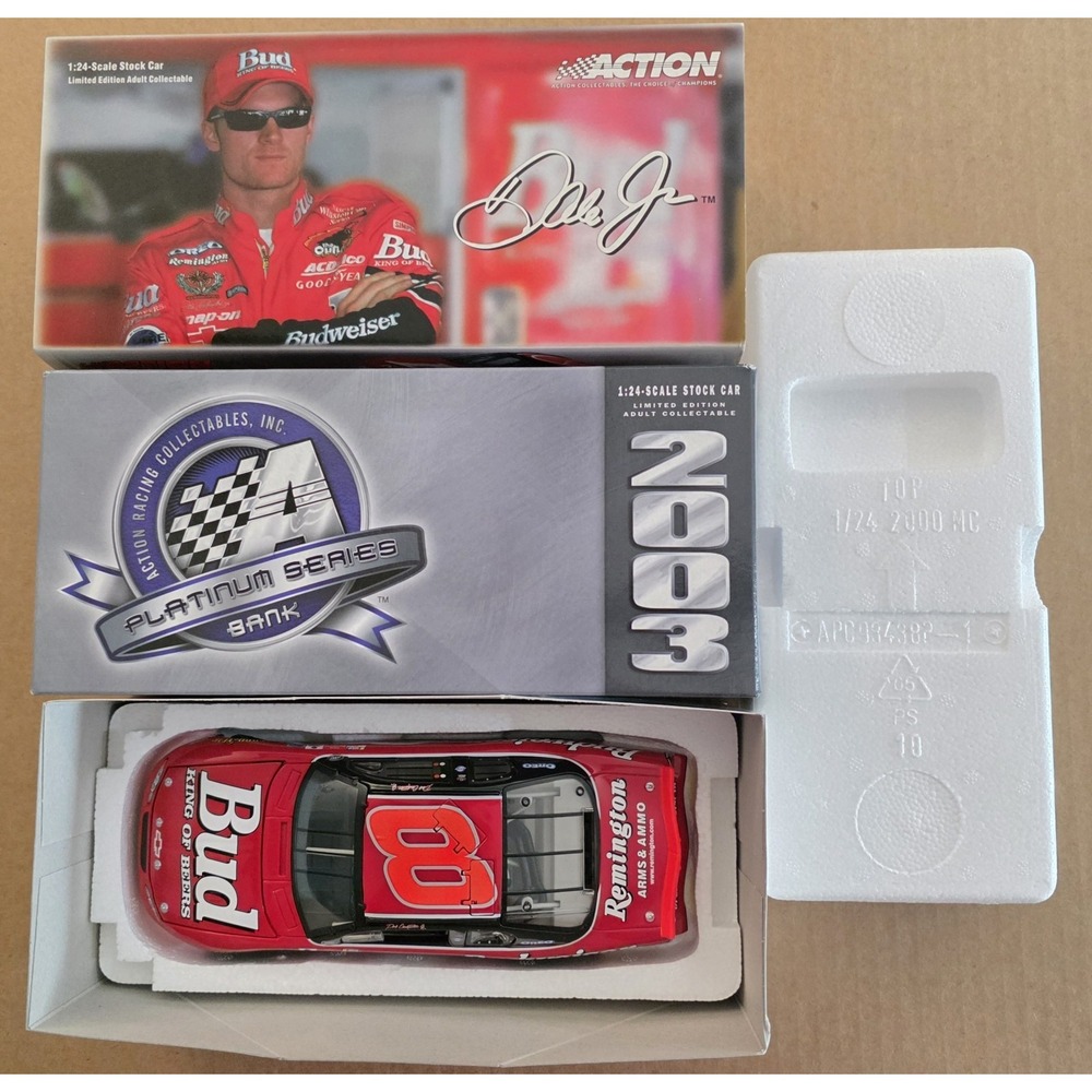 Dale Earnhardt Jr 1:24 #8 Budweiser Richmond Race 2000 Monte Carlo Action Bank